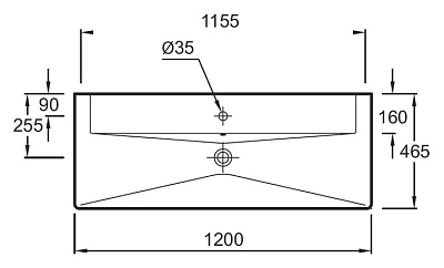 Тумба с раковиной Jacob Delafon Reve 120 светло-коричневая 1 ящик