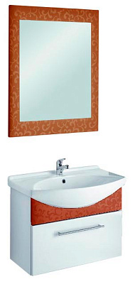 Тумба с раковиной Dreja Ornament 65 декор бронза