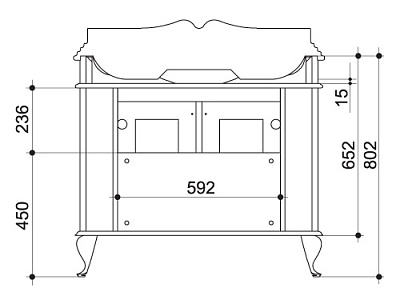 Тумба с раковиной Caprigo Фреско 90 BIANCO alluminio