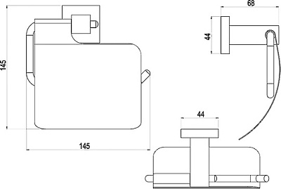Бумагодержатель Timo Selene 10042/00 хром