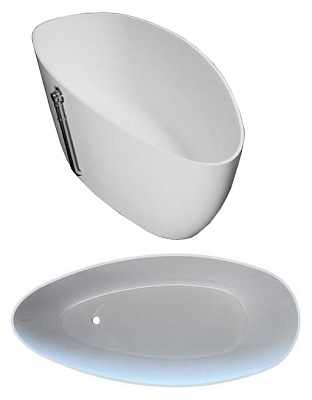 Ванна из литьевого мрамора Romance Collection Fusion 156x71 R