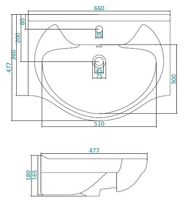 Тумба с раковиной Santek Рандеву 65