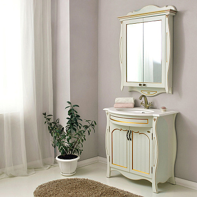 Тумба с раковиной Атолл Ривьера dorato