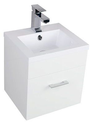 Тумба с раковиной Aquanet Нота 50 белая