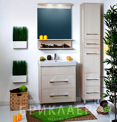 Шкаф-пенал Бриклаер Чили R светлая лиственница