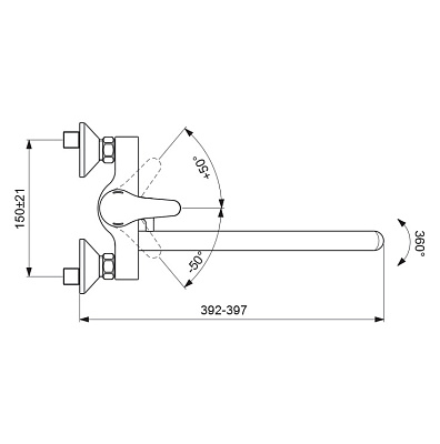 Смеситель Vidima Next BA372AA для ванны с душем
