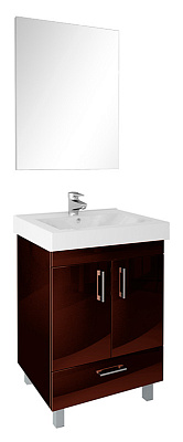 Тумба с раковиной Cezar Unicus 60 цветная нижний ящик