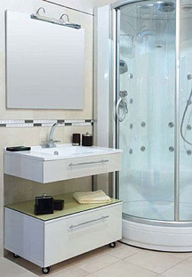 Тумба De Aqua Квадро 80 подкатная