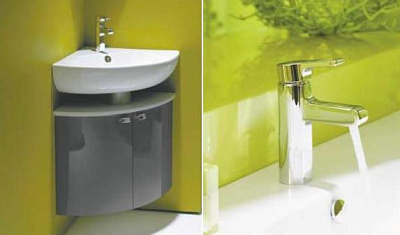 Тумба с раковиной Jacob Delafon Odeon Up белая угловая