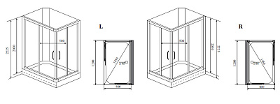 Душевая кабина Timo Ilma 102 R