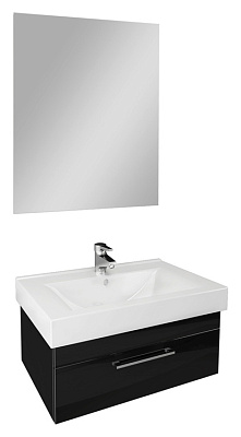 Тумба с раковиной Cezar Solus 60 черная