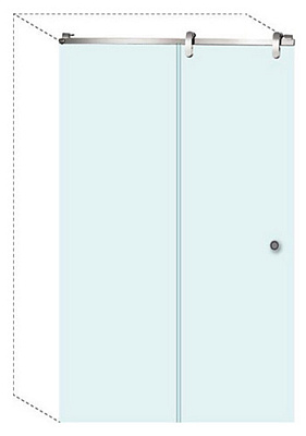 Душевая дверь в нишу Aquanet Gamma 120-12 R