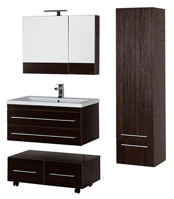 Тумба с раковиной Aquanet Нота 90 венге