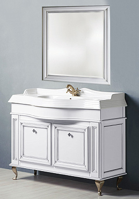 Тумба с раковиной Caprigo Фреско 120 BIANCO Alluminio