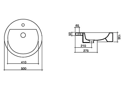 Раковина Disegno Ceramica Magritte 659-1