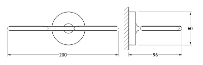 Держатель для стаканов Ellux Elegance ELE 008