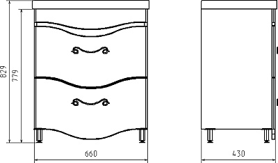 Тумба под раковину ASB-Mebel Терни 70