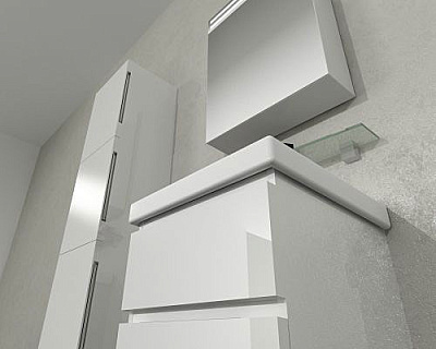 Тумба с раковиной De Aqua Ариетта 51