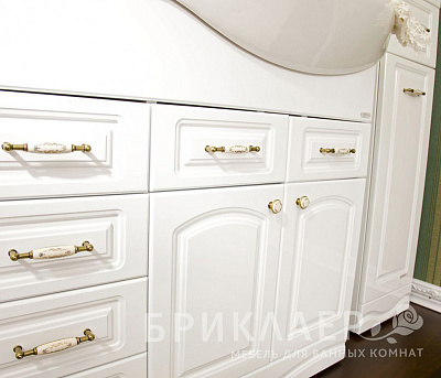 Тумба с раковиной Бриклаер Анна 90 белая R