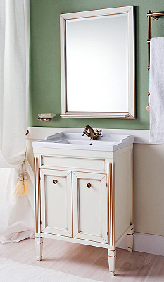 Тумба с раковиной Caprigo Альбион 60 BIANCO Light Vintage