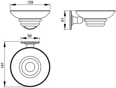 Мыльница Timo Nelson 160021/02 антик