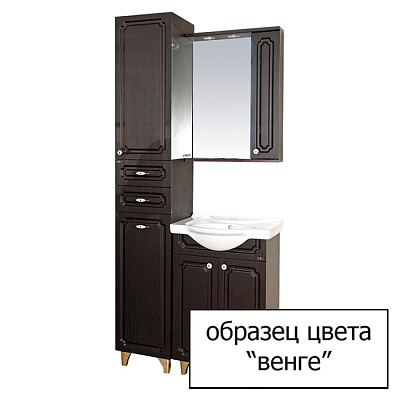 Тумба с раковиной Misty Александра 55 3 ящика венге