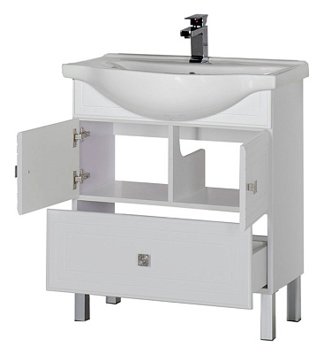 Тумба с раковиной Aquanet Стайл 75 с нижним ящиком