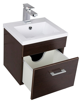 Тумба с раковиной Aquanet Нота 50 венге