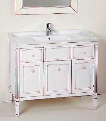 Тумба с раковиной Caprigo Альбион 100 BIANCO Light Vintage