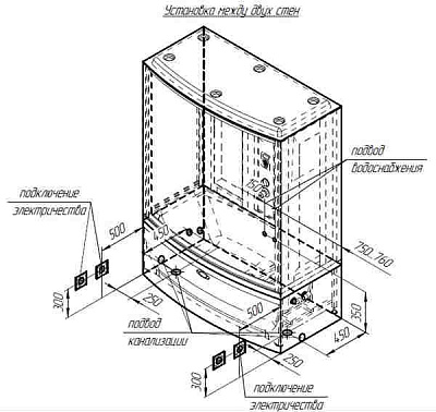 Душевой бокс Радомир Элис 1 левый