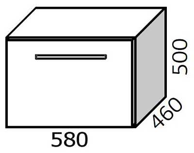 Тумба с раковиной Cezar Solus Atis 60 белая