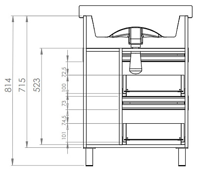 Тумба с раковиной Aquanet Доминика 60 белая
