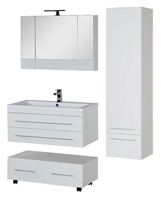 Мебель для ванной Aquanet Нота 100 белая