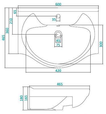 Тумба с раковиной Santek Пазл 60