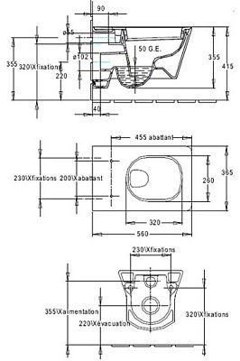 Унитаз подвесной Jacob Delafon Reve E4811