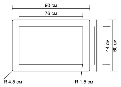 Зеркало Aquanet DL-01