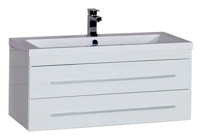 Тумба с раковиной Aquanet Нота 90 белая