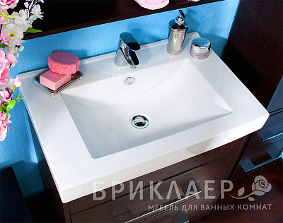 Тумба с раковиной Бриклаер Чили 70 венге