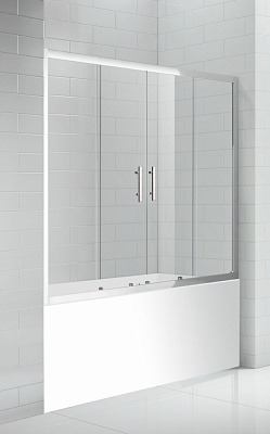 Шторка для ванны Cezares Eco O VF 2 170/145 C Cr