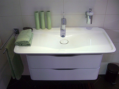 Тумба с раковиной Duravit PuraVida  белая