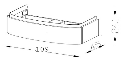 Тумба с раковиной Jacob Delafon Presquile 130 серый титан