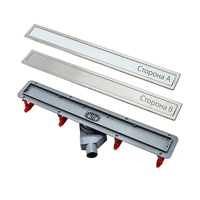 Confluo Premium With White Glass Line 750 Линейный трап PESTAN