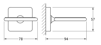 Держатель для стаканов Ellux Avantgarde AVA 006