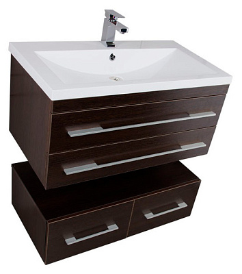 Тумба с раковиной Aquanet Нота 90 венге