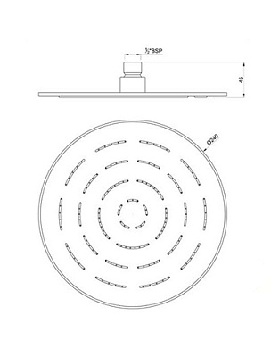 Верхний душ Jaquar Maze OHS-CHR-1623