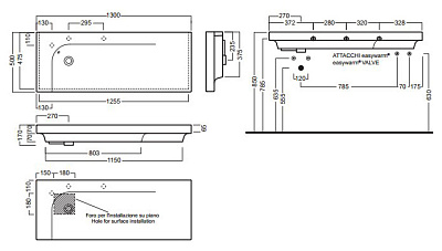 Раковина Hatria Grandangolo G-130