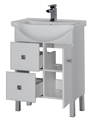 Тумба с раковиной Aquanet Стайл 65 с ящиками