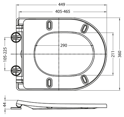 Крышка-сиденье BelBagno BB2031SC с микролифтом