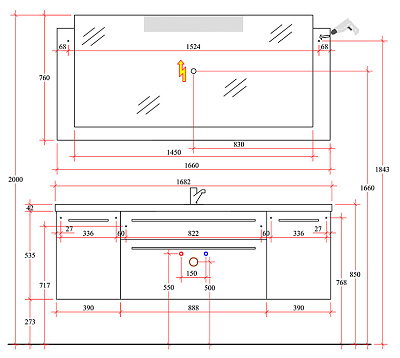 Тумба с раковиной Pelipal Roulette 168