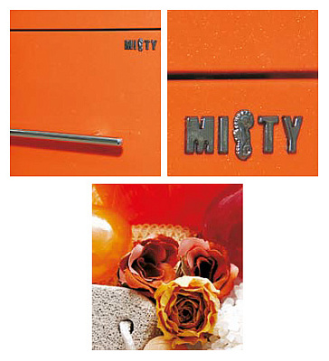 Мебель для ванной Misty Елена 60 оранжевая